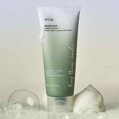 ANUA | Heartleaf Quercetinol Pore Deep Cleansing Foam – 150ml