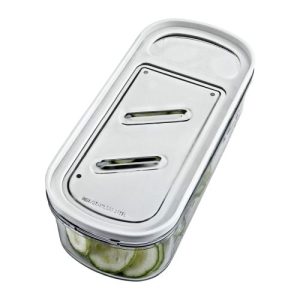 JUEGO 3 RALLADORES INOX CON RECIPIENTE