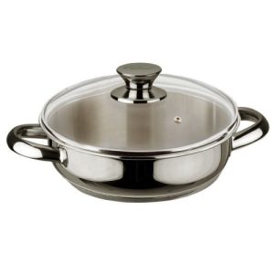 TARTERA ECCO INOX TAPA CRISTAL 20CM