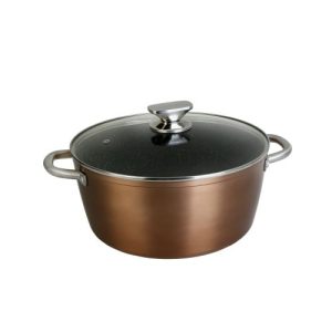 CAZUELA ALTA ALUMINIO FORJADO INDUCCION COBRE 20CM