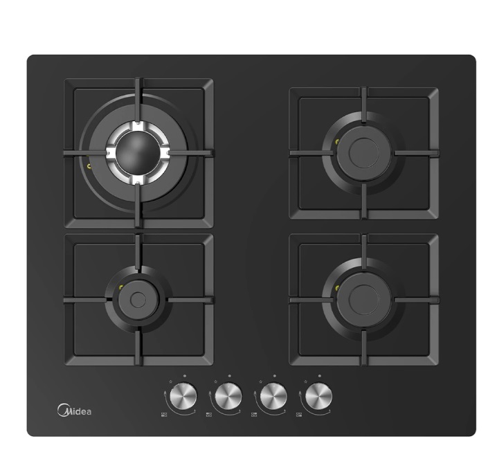 Anafe Midea a gas de vidrio 4 hornallas