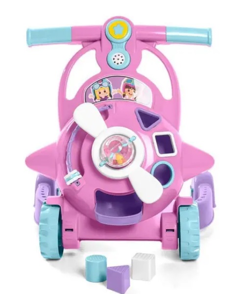 Andador Para Bebe Calesita Aviador Rosa