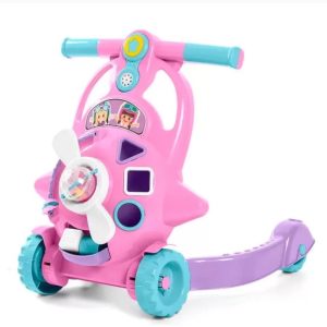 Andador Para Bebe Calesita Aviador Rosa