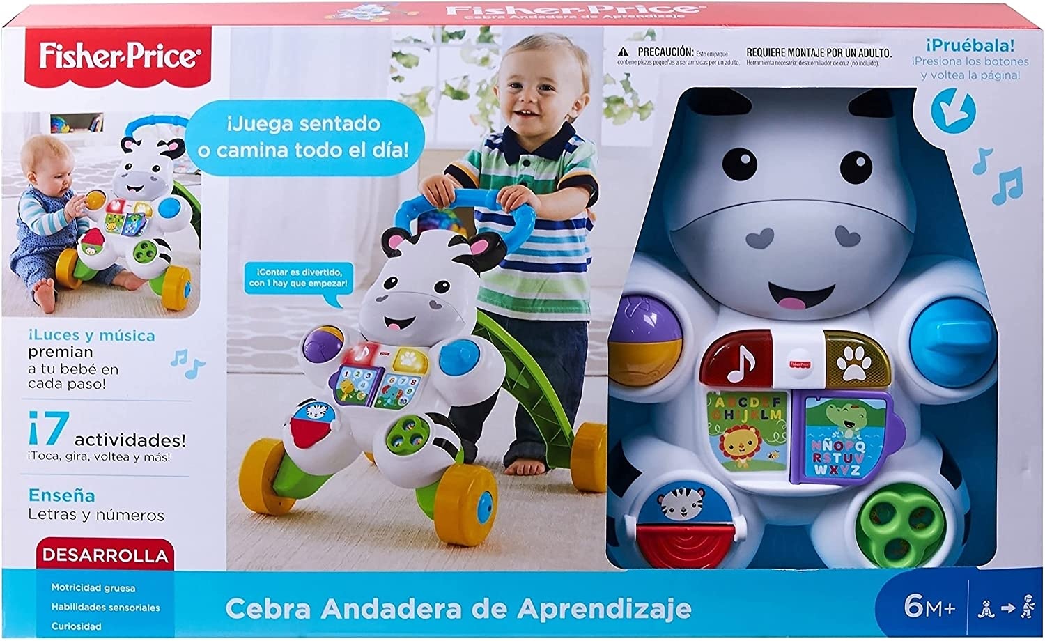 Cebra Andadera De Aprendizaje Fisher Price Dpm82 - Imagen 6