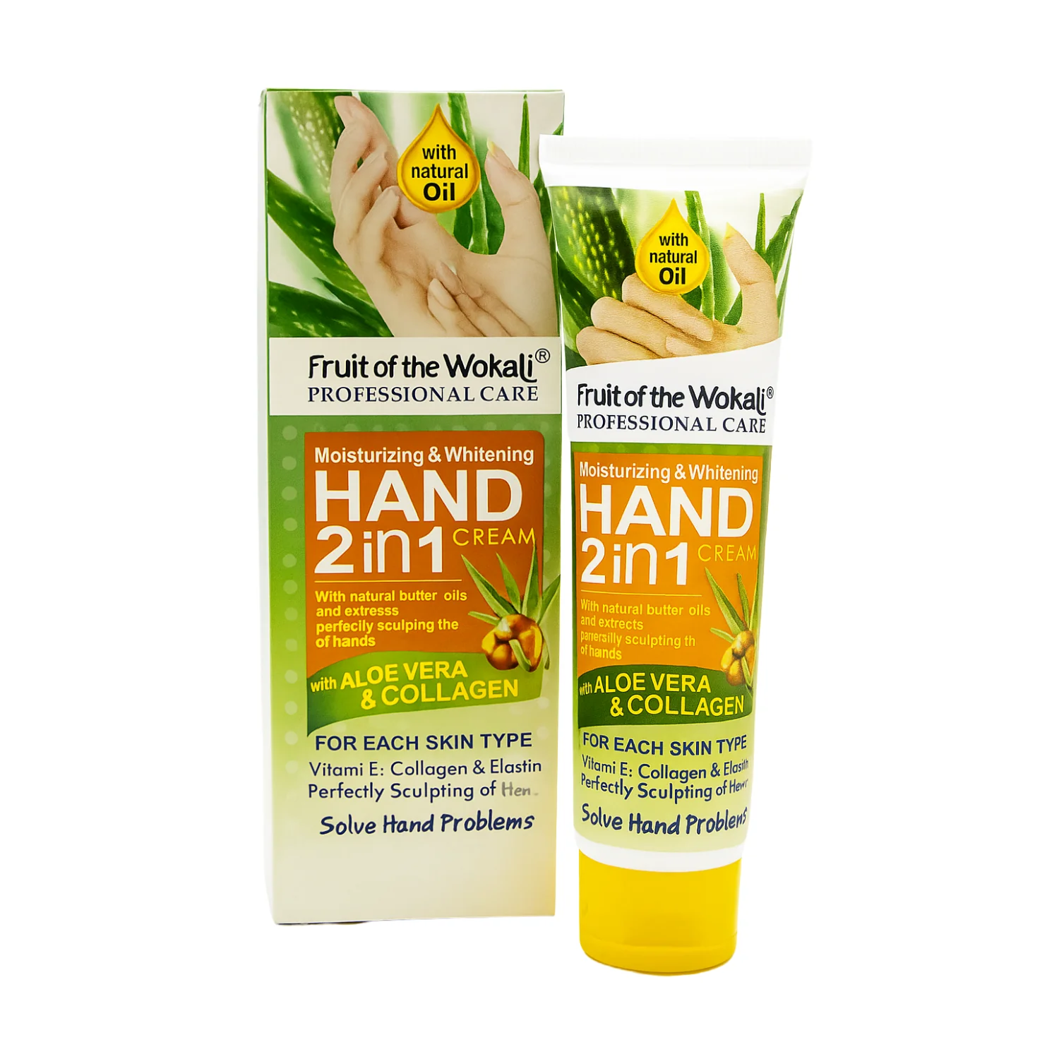 🌿 Crema de Manos 2 en 1 Aloe Vera y Colágeno (130ml)