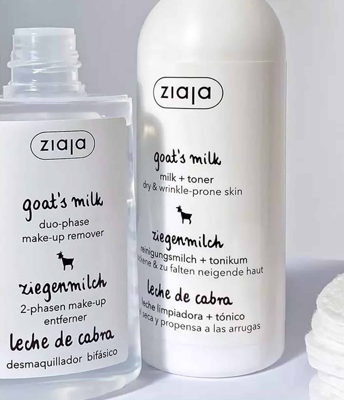 ZIAJA | Goat’s Milk Duo-Phase Make-Up Remover – 120ml