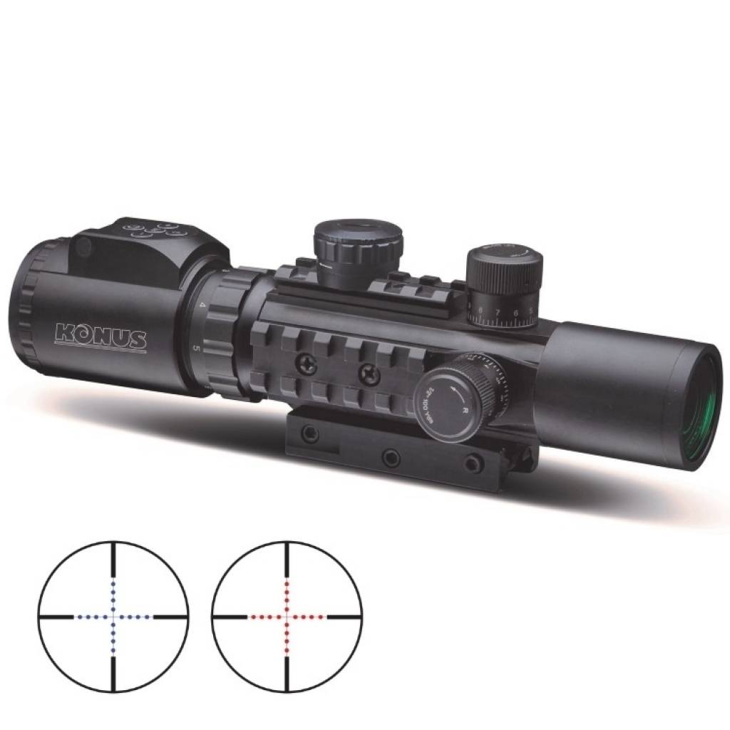 Mira telescopica 2-6 x 28 IR Konus - Imagen 3