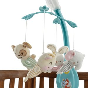 Movil Musical Calesita Con Peluches De Tela