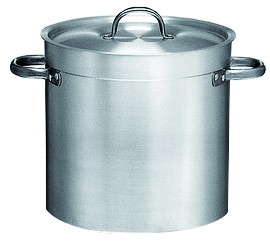 Olla Pujadas Ref. Aluminio Pulido con Tapa (72LT) 118.045