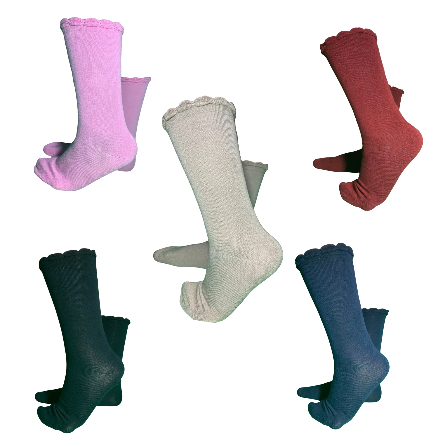 Pack de 3 Pares de Calcetines para Pie Diabético Pie Sano – Femenino | Confort y Estilo en Bamboo