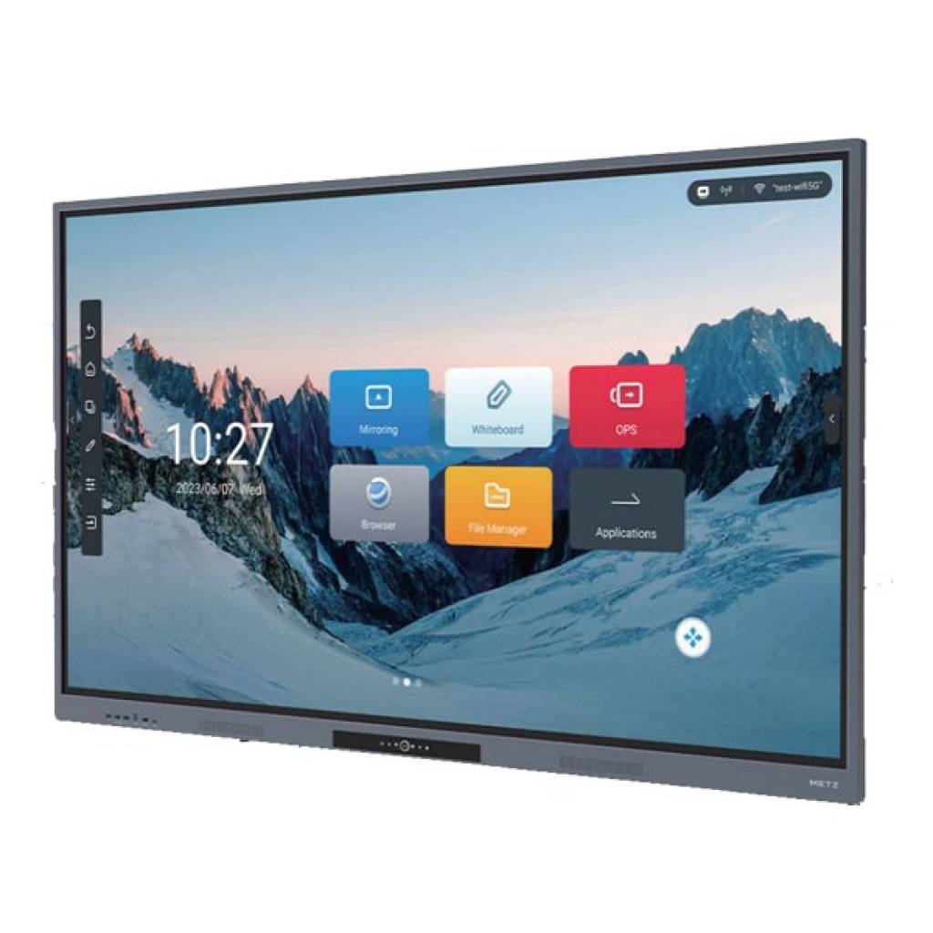 Pantalla Interactiva Metz 75″ 4K Utra HD – 3840 x 2160 4GB / 32GB