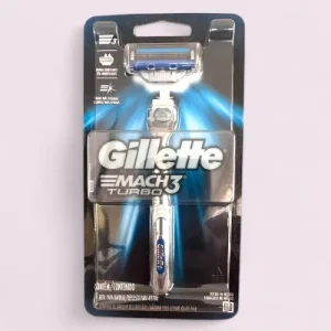 AFEITADO - GILLETTE MACH 3 TURBO 1 UNIDAD MAQUINA AFEITAR RECARGABLE