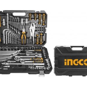 Set de 142 Herramientas Combinadas Ingco Con Valija Plastica HKTHP21421