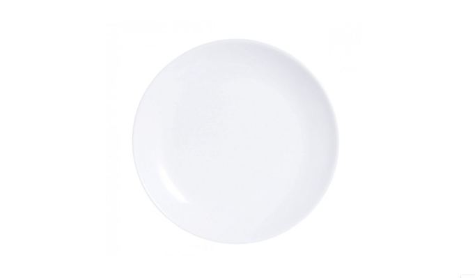 Set de 8 Platos Postre Diwali Luminarc 19cm. Blanco