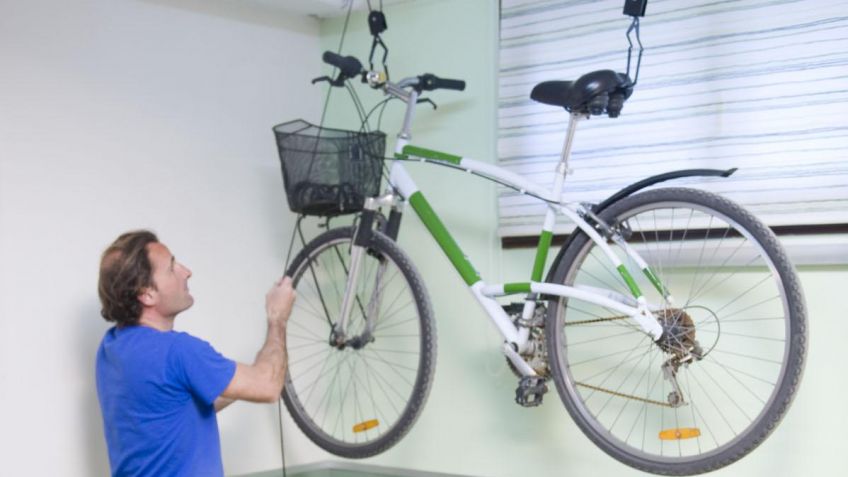 Sistema Para Colgar Bicicletas del Techo Garage