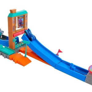 Pistas de Autos Pj Masks Lanza y Gira y con 2 Posiciones