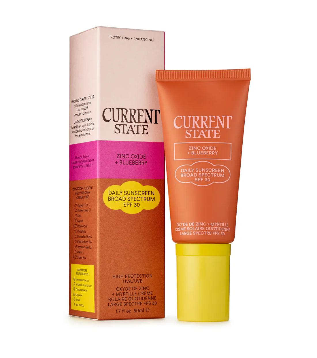 CURRENT STATE | Zinc Oxide + Blueberry Daily Sunscreen SPF 30 – 50ml