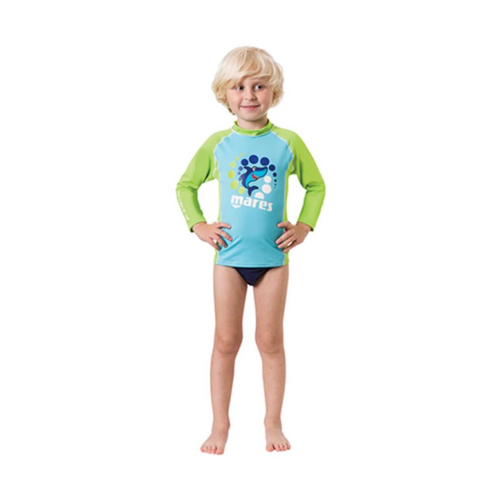Camiseta Rash Guard Kid Manga Larga Mares FPS 50+