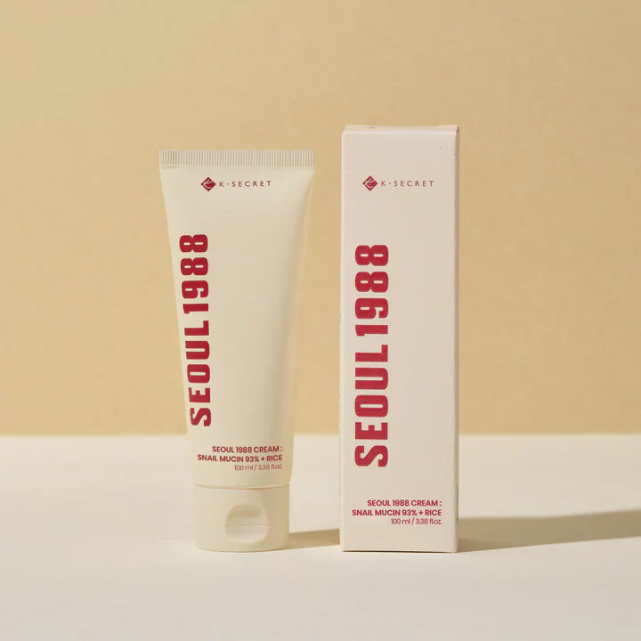 K-SECRET | Seoul 1988 Cream: Snail Mucin 93% + Rice – 100ml