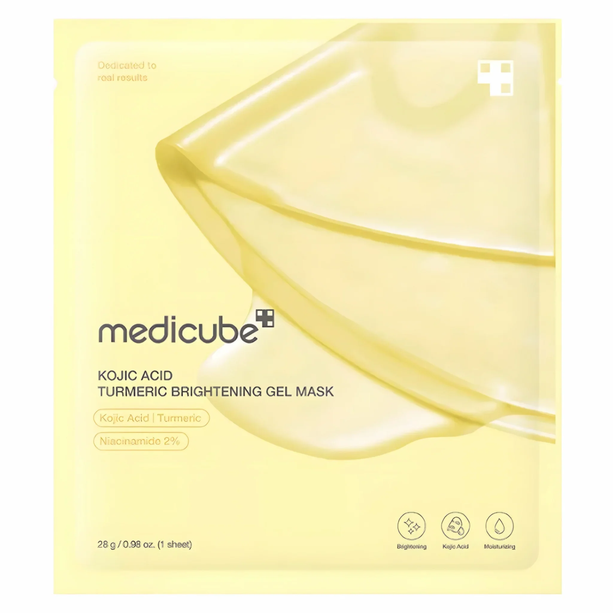 MEDICUBE | Kojic Acid Turmeric Brightening Gel Mask - 4 ud