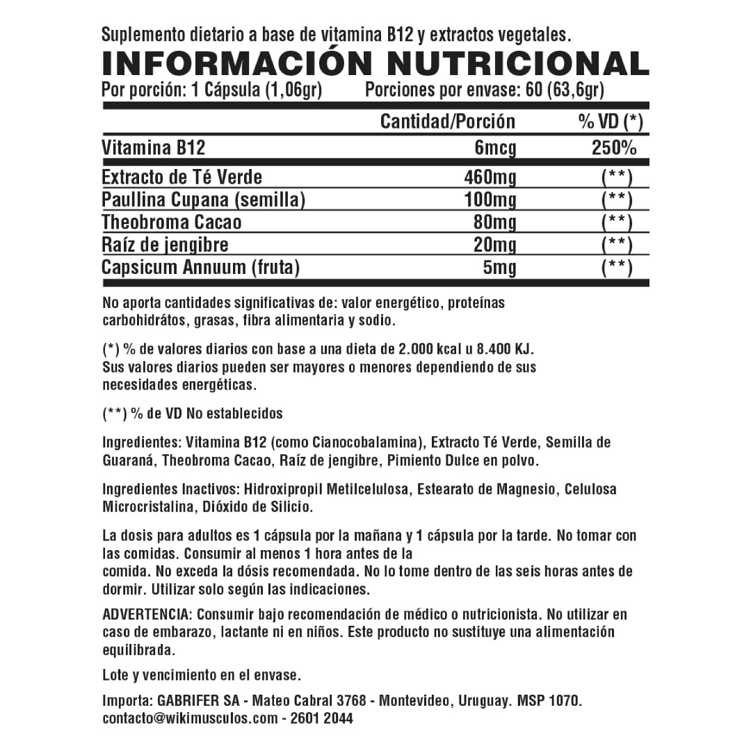 Quemador de Grasa Nutrex Lipo-6 Black Ultra Concentrated Stim Free