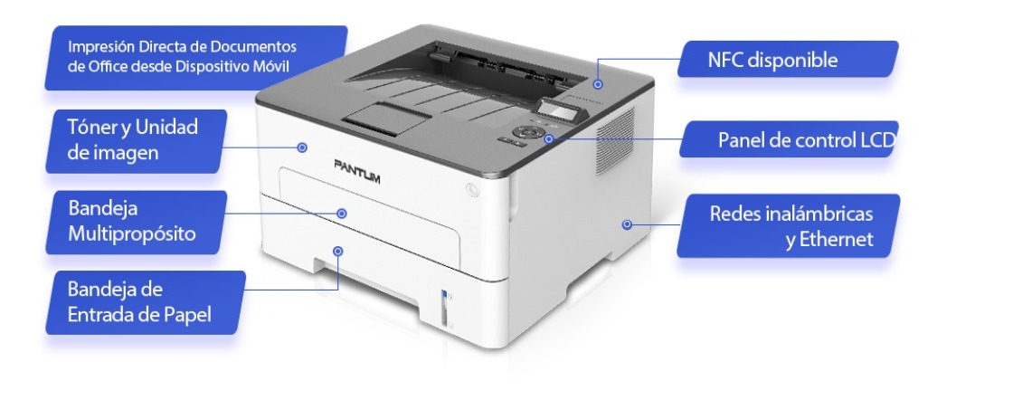Impresora Laser Pantum P3010DW
